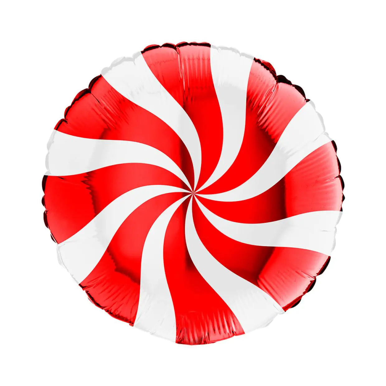 46cm (18") Red Candy Swirl Foil Balloon Grabo