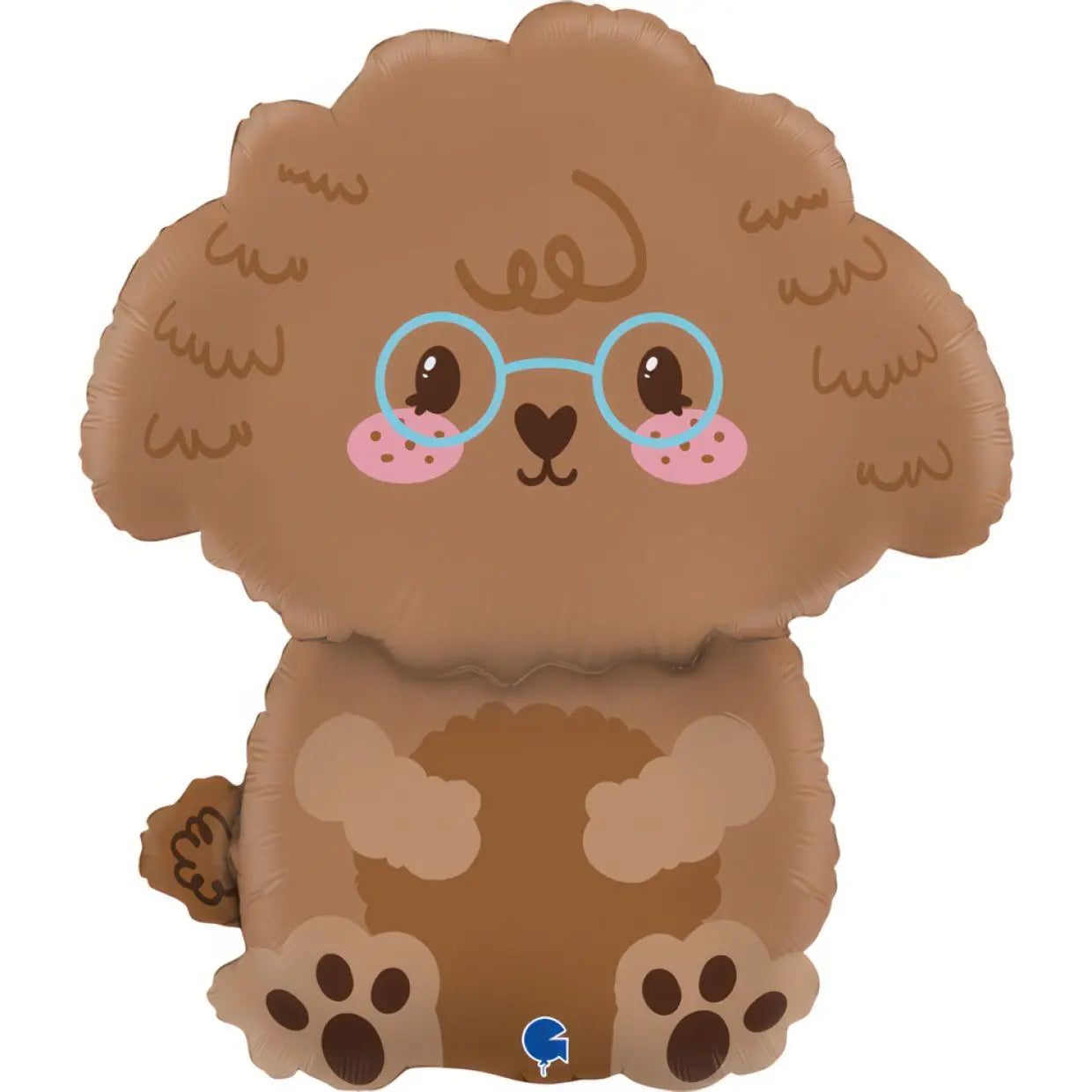 53cm (21") Cute Toy Poodle Foil Balloon Grabo