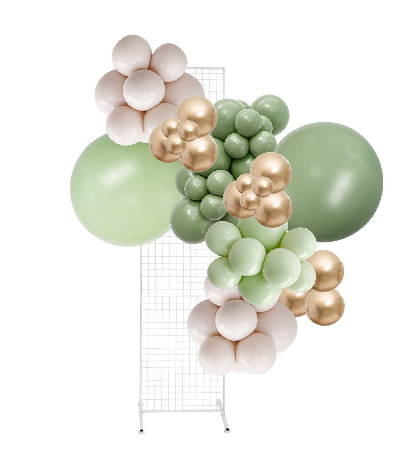 Eucalyptus Pistachio Gold Balloon Garland Kit 3m Sempertex