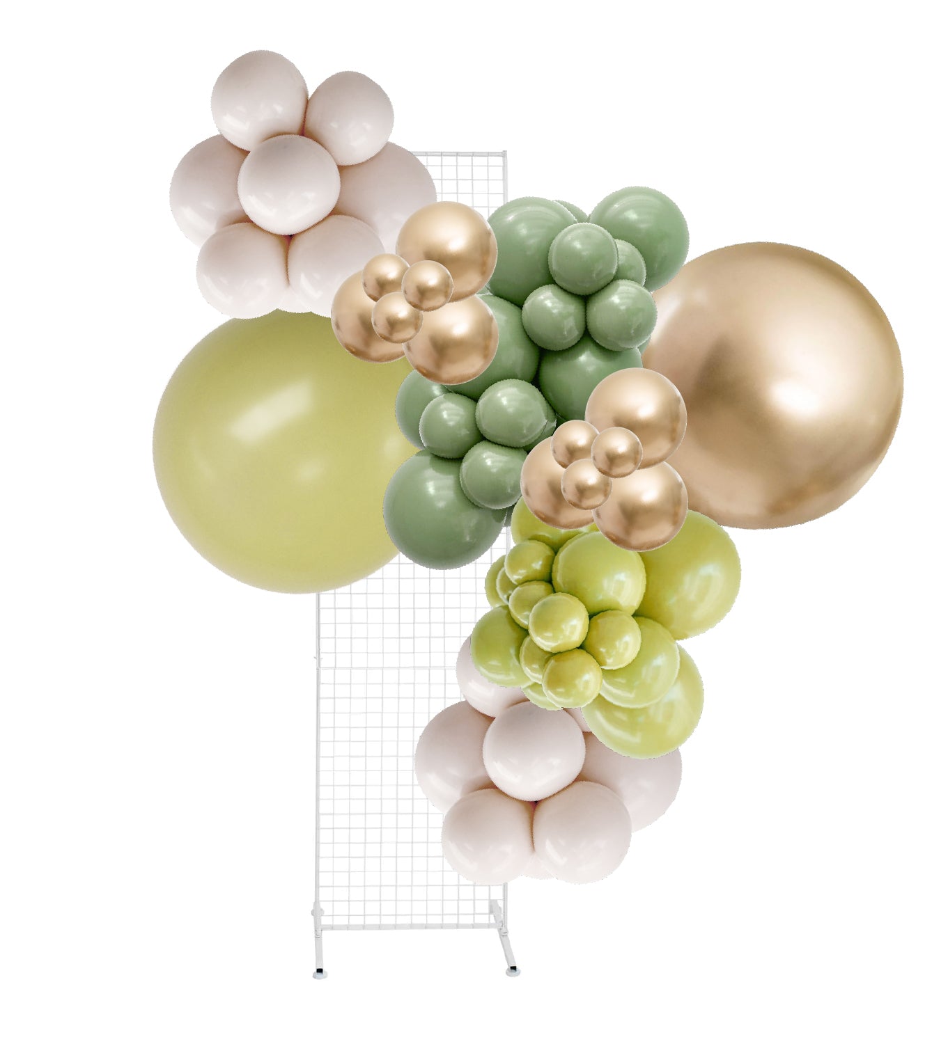 Eucalyptus Olive Gold Balloon Garland Kit 3m Sempertex