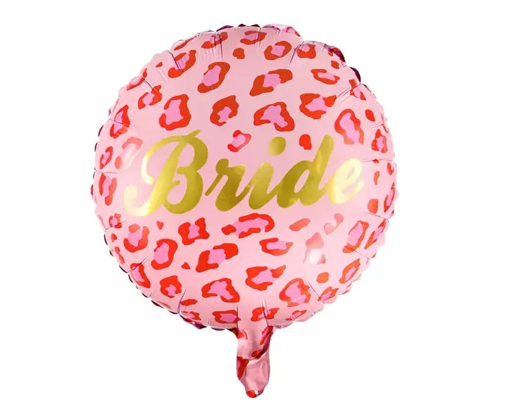 Bride Leopard Tuftex Foil Round Balloon 45cm (18") Party Deco