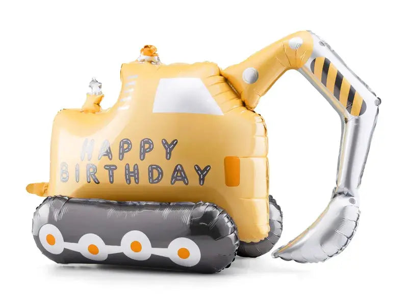 Construction Foil balloon Excavator, mix, 49x76.5 cm Party Deco