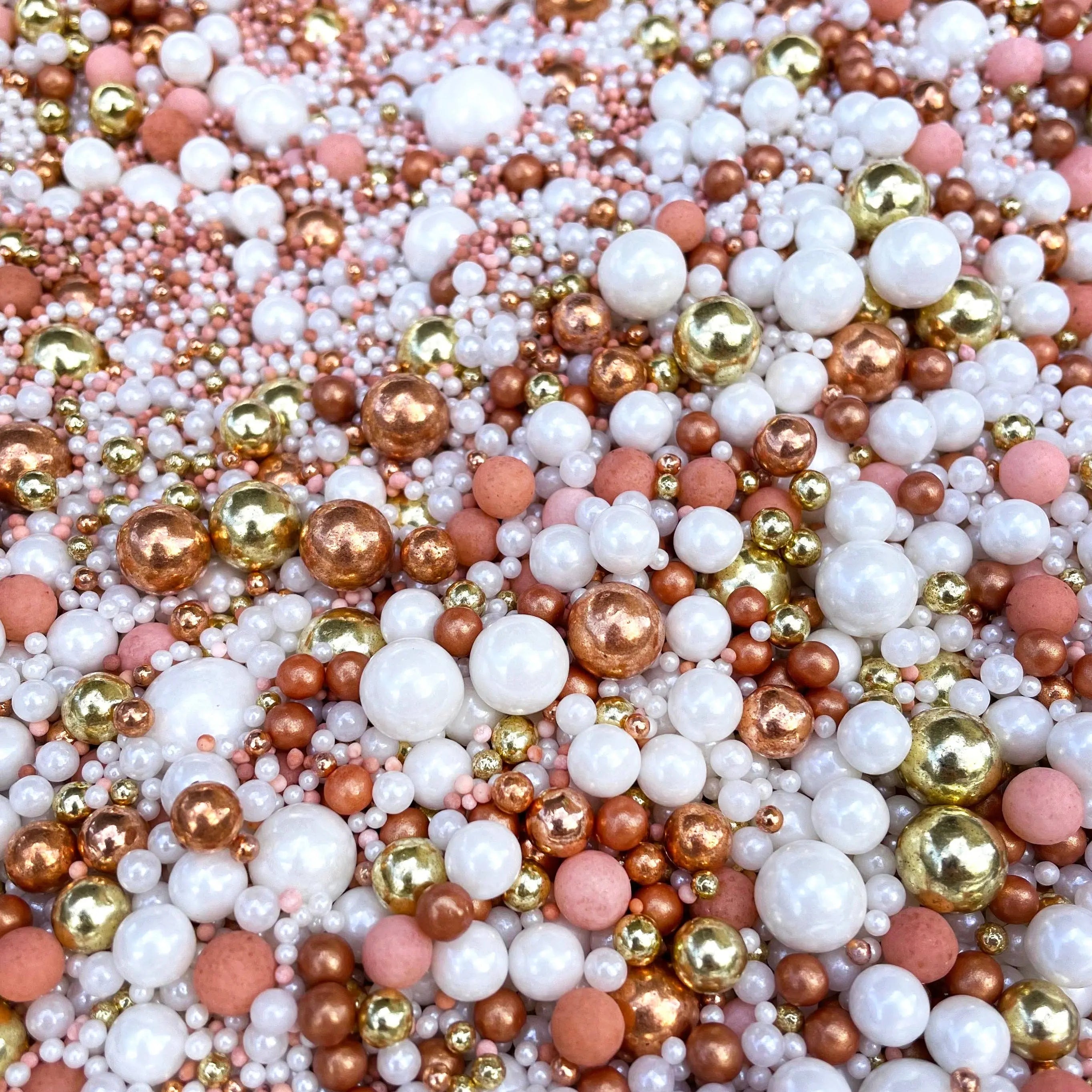 Desert Rose Gold Edible Cake Sprinkles, Cake Decoration Sprinkle Nest