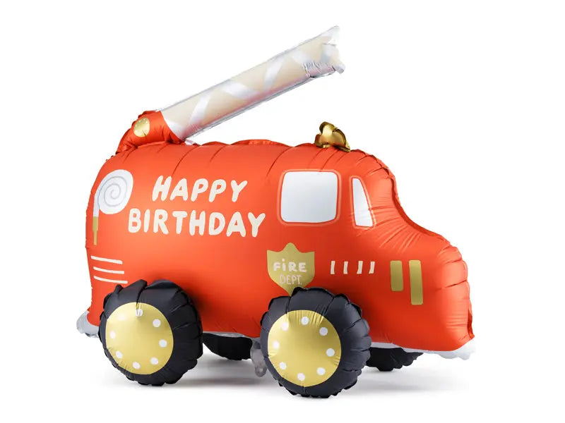 Fire Engine Foil balloon Fire truck, mix, 67x53 cm Party Deco