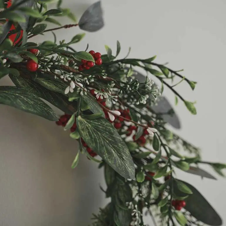 Foliage and Berries Christmas Door Wreath Ginger Ray