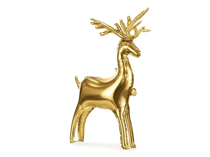 Gold Standing Reindeer foil balloon Party Deco