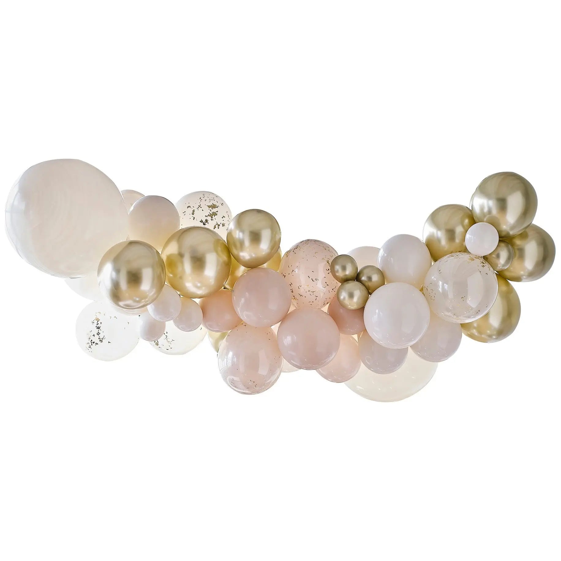 Gold, Pink and Cream Balloon Arch Kit Ginger Ray