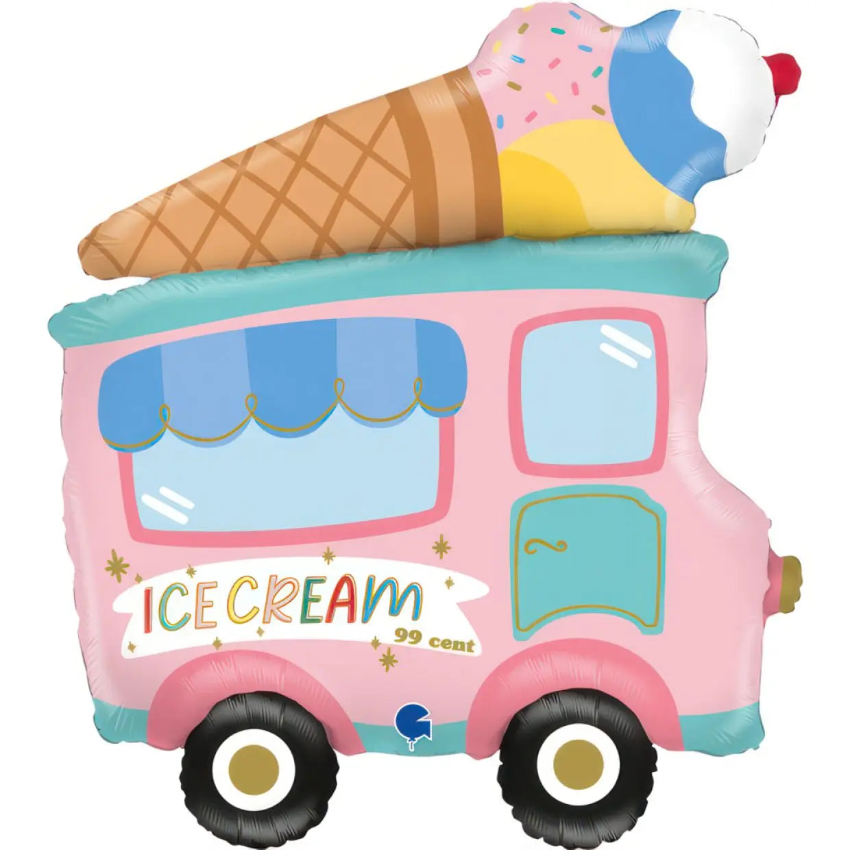 Ice Cream Truck Foil Balloon 64cm Grabo