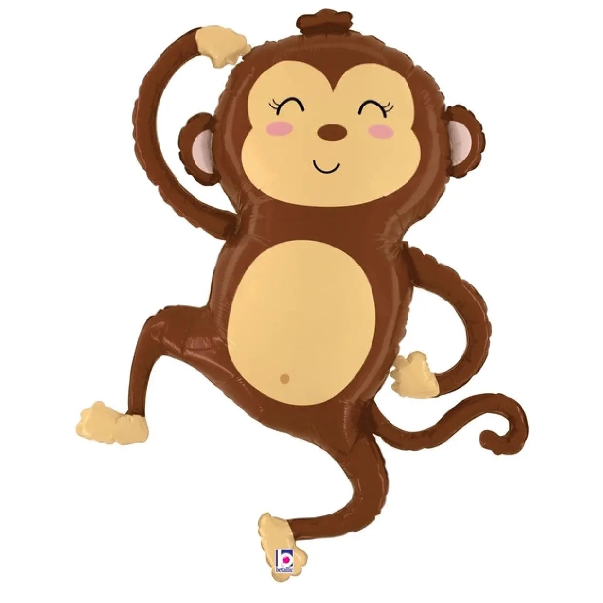 Jungle Safari Monkey Foil Balloon 104cm (41") Betallic