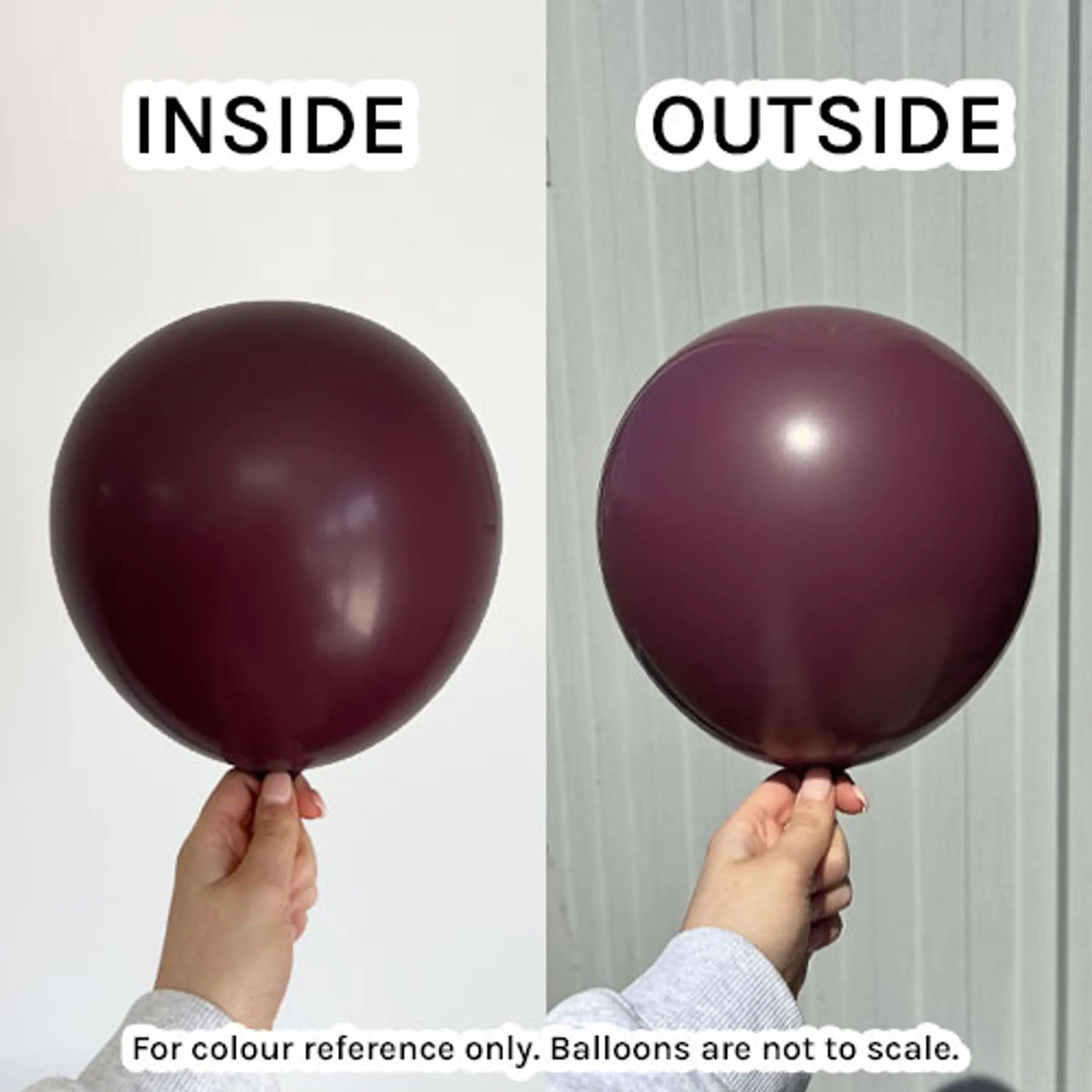 Kalisan Burgundy Maroon Latex Balloons Kalisan