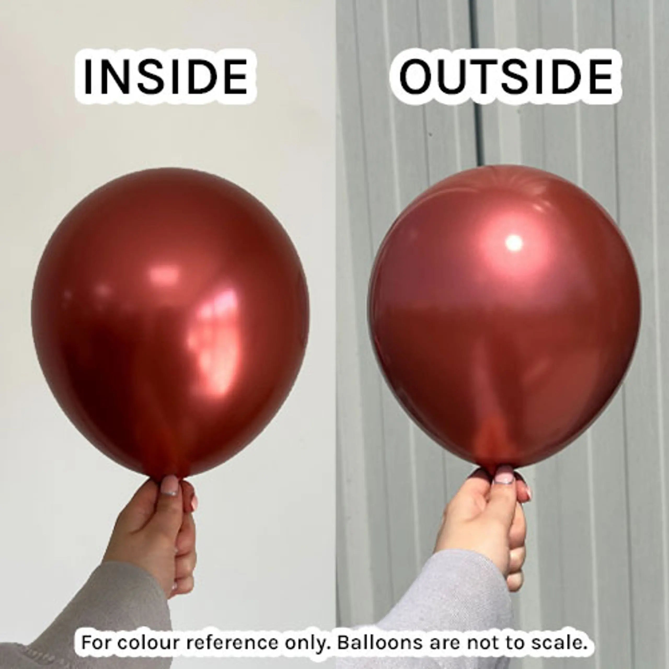 Kalisan Mirror Red Latex Balloons Kalisan