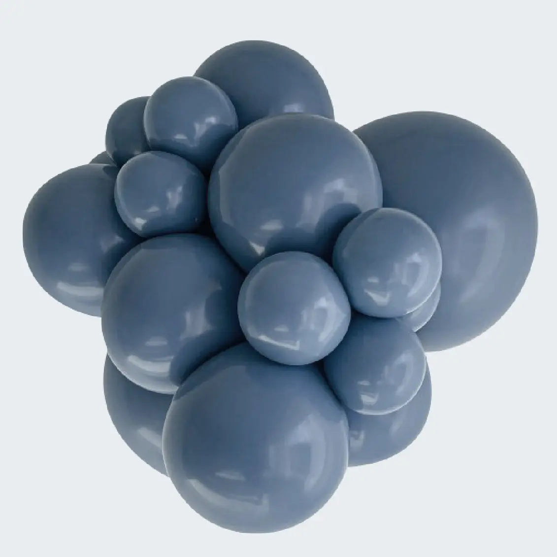 Kalisan Retro Denim Navy Blue Latex Balloons Kalisan