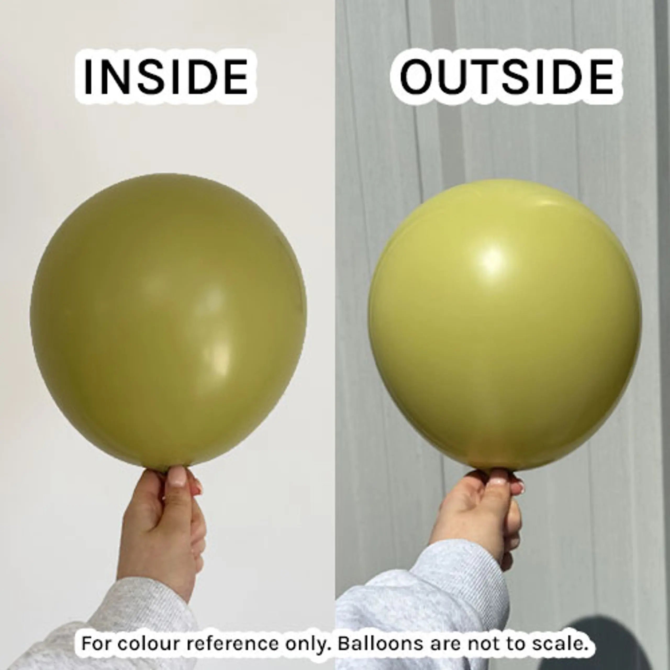 Kalisan Retro Olive Latex Balloons Kalisan