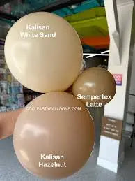 Kalisan Retro White Sand Latex Balloons Kalisan