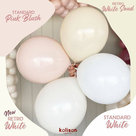 Kalisan White Sand Latex Balloons