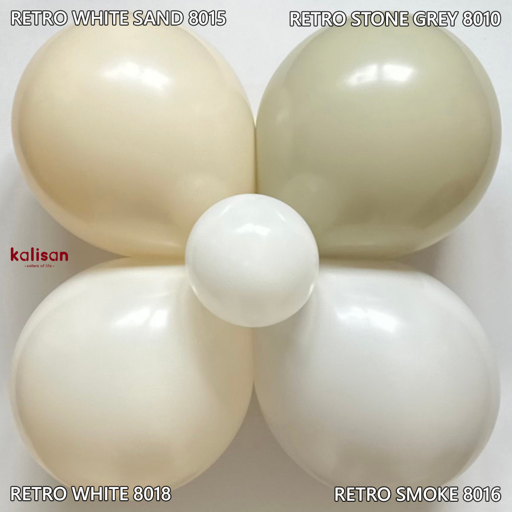 Kalisan White Sand Latex Balloons