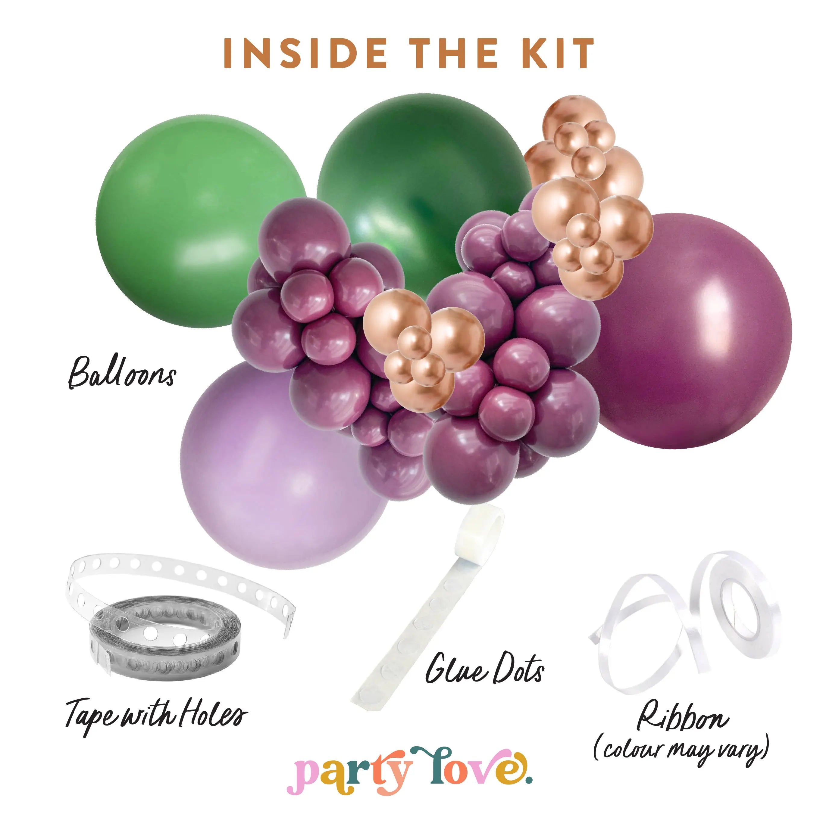 Midnight Garden Balloon Garland Kit Party Love Balloons