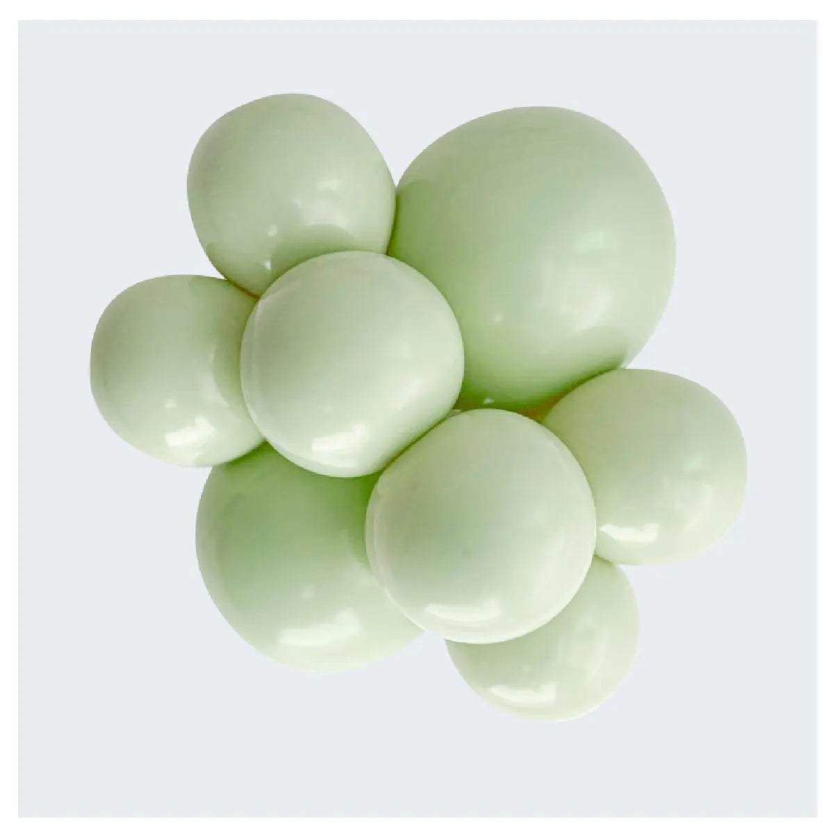 Party Deco Green Pistachio Latex Balloons Party Deco