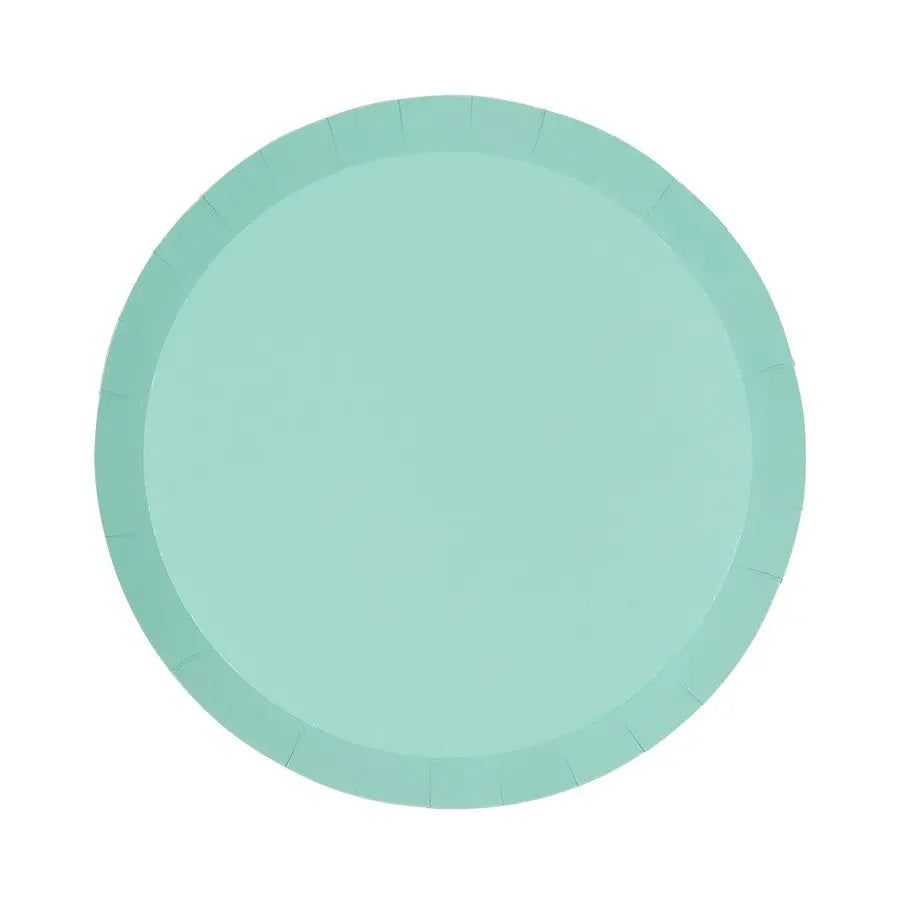 Pastel Mint Green Lunch Paper Plates Party Love