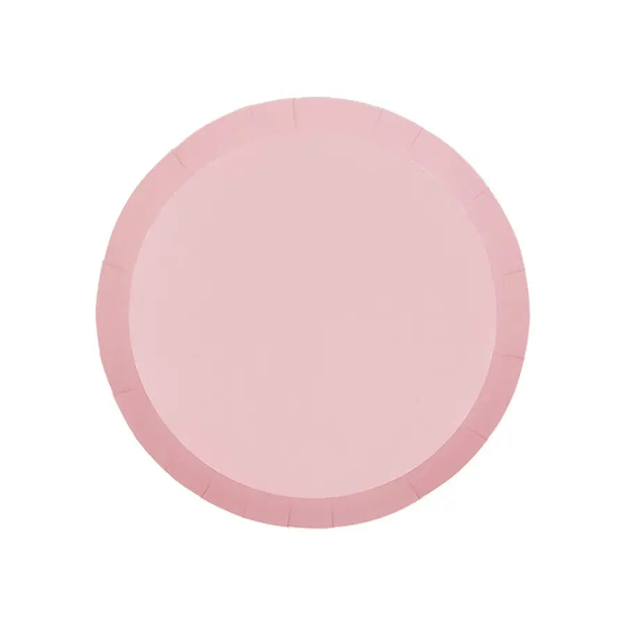 Pastel Pink Snack/Cake Paper Plates Party Love