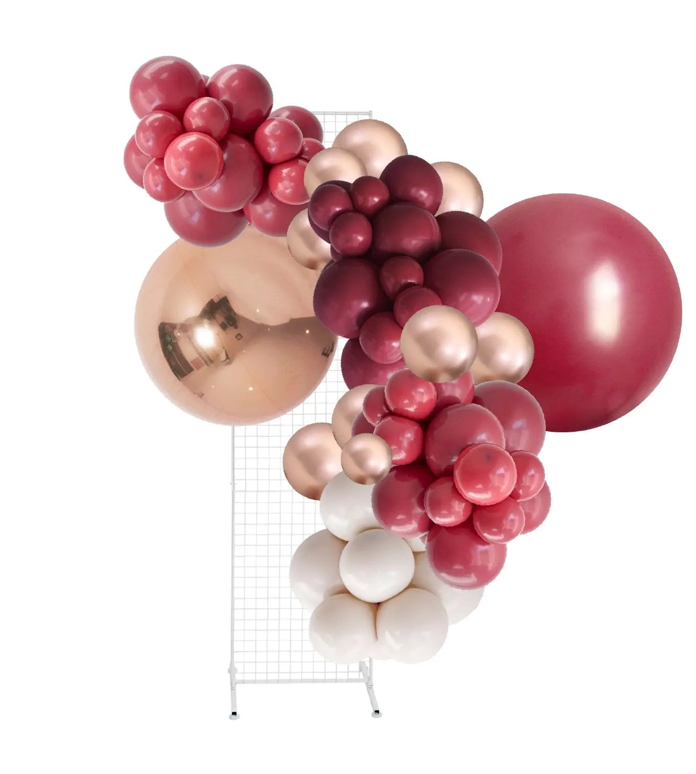 Samba Burgundy Rose Gold Balloon Garland Kit 3m Party Love Balloons