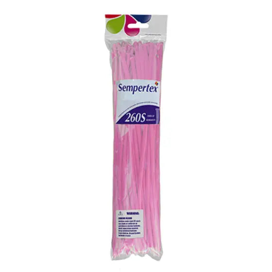 Sempertex 260S Fashion Pink Latex Balloons 50PK Sempertex