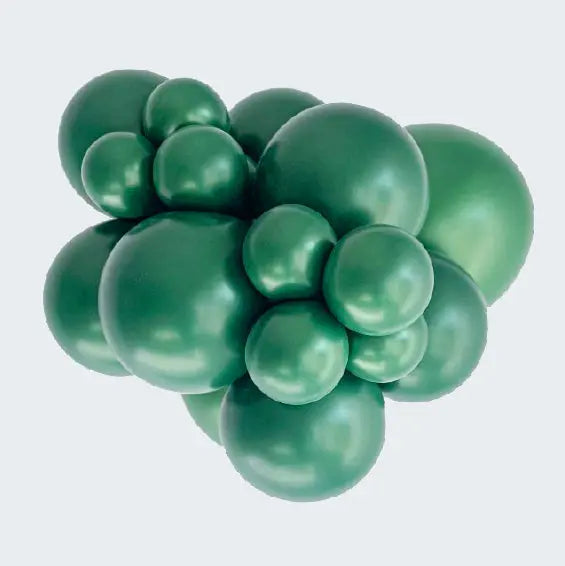 Tuftex Green Metallic Forest Green Latex Balloons Tuftex