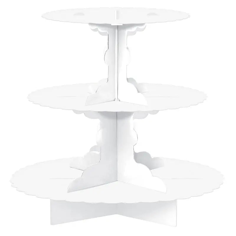 White 3 Tier Cupcake Stand Party Love