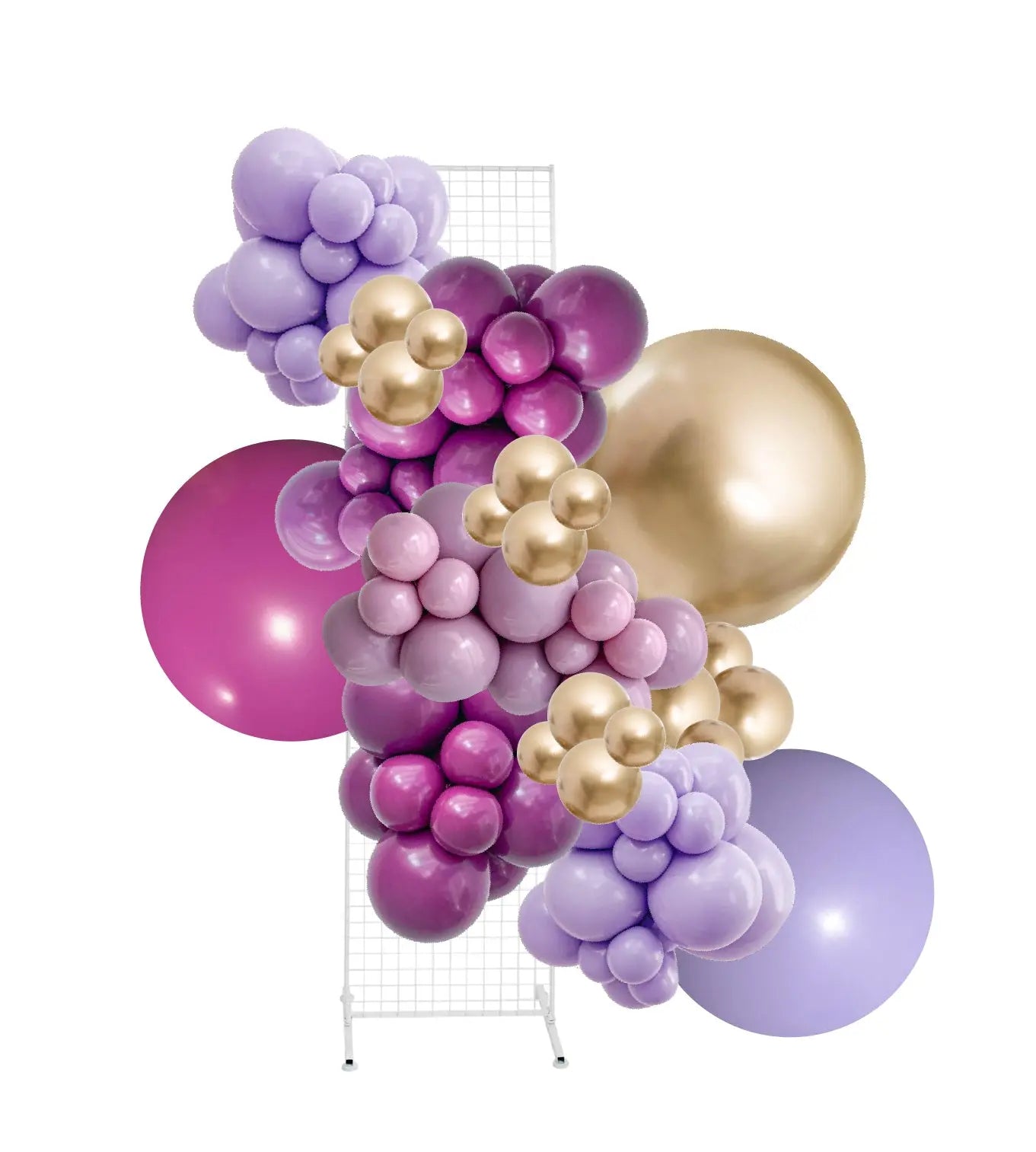 Wisteria Purple & Gold Balloon Garland Kit Party Love Balloons