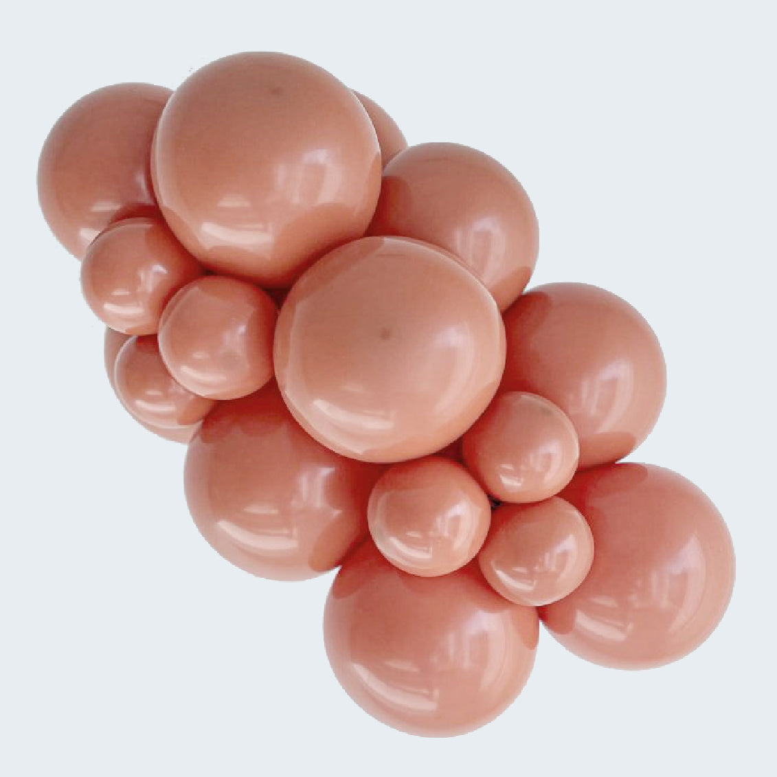 Kalisan Retro Clay Pink Latex Balloons Kalisan