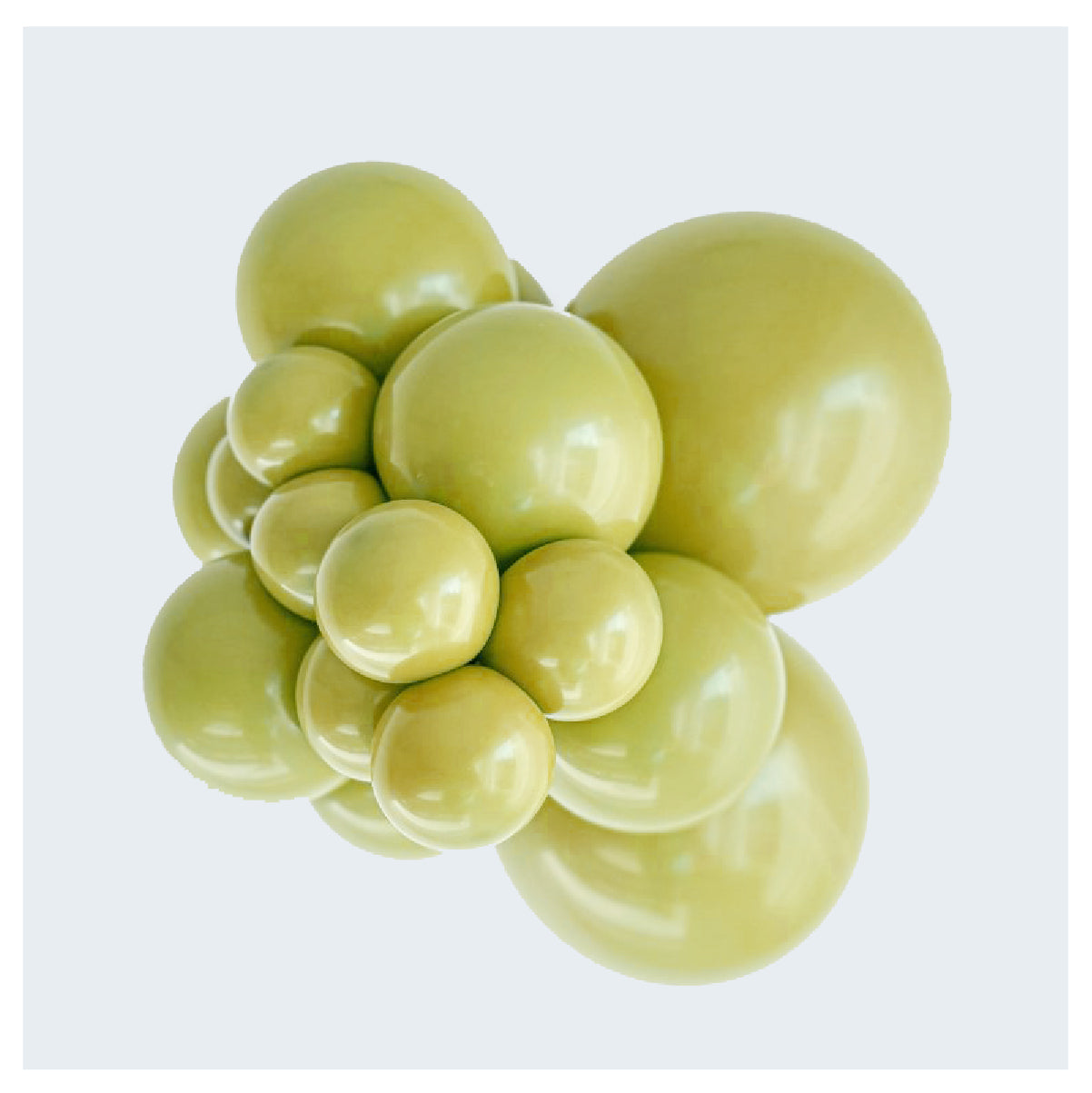 Kalisan Retro Olive Latex Balloons Kalisan