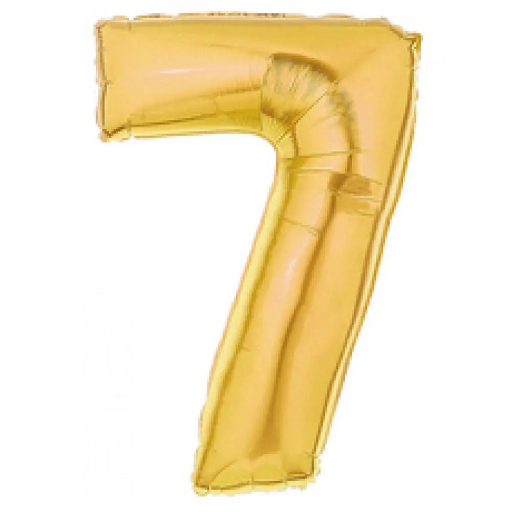 Gold Foil Number Balloon 100cm Party Love