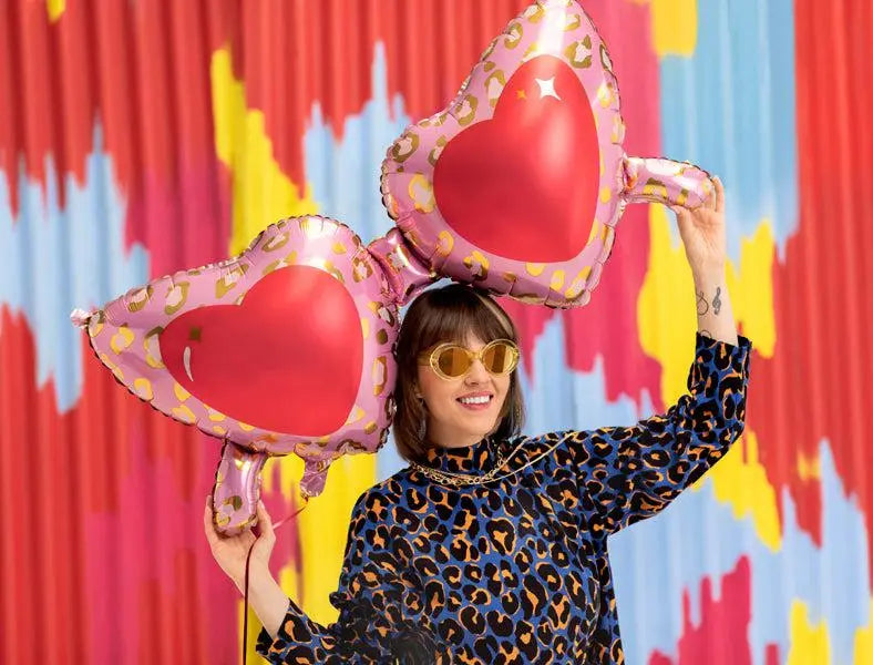 Heart Glasses Foil Balloon 115cm Party Deco