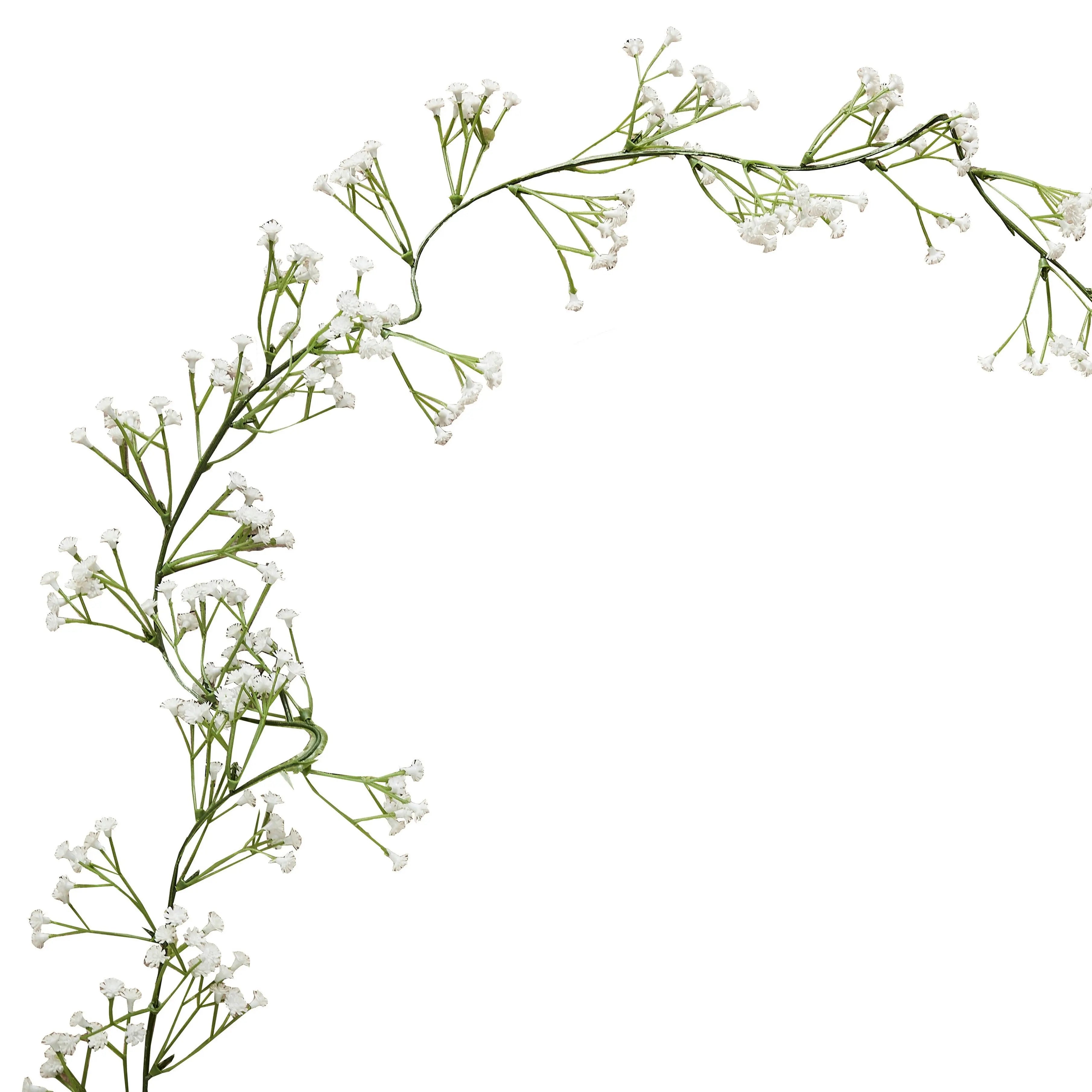 White Gypsophila Artificial Flower Garland Ginger Ray